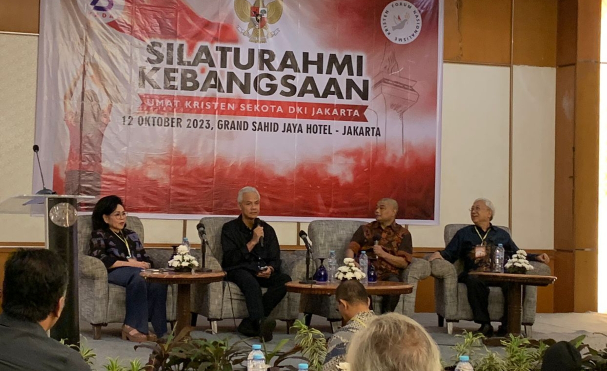Hadiri Silahturahmi Umat Kristen DKI Jakarta, Ganjar Bicara Pentingnya Pancasila untuk Persatuan Bangsa 